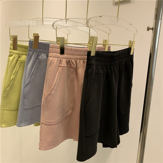 Sports Shorts Female Summer Loose Straight Pants Female High Waist Was Thin Tide Ins Wild
