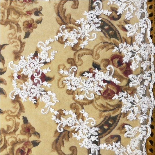 Handmade applique for bridal veil