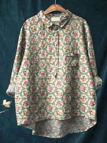 European And American Cardigan Style Women's Shirt