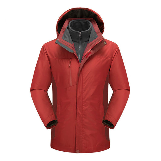 Detachable Windbreaker Warm Jacket Work Clothes Printing