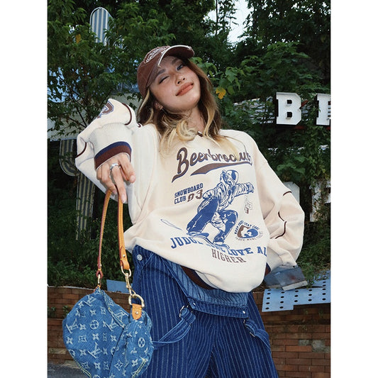 American Vintage Ski Printed SweaterSpring
