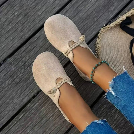 Ultrabløde Sweet Suede-snøresko til kvinder med rund tå