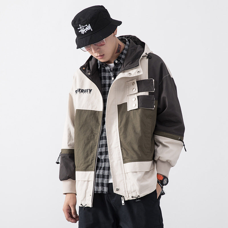 Hooded Oversized Loose Men's Jacket Casual Men