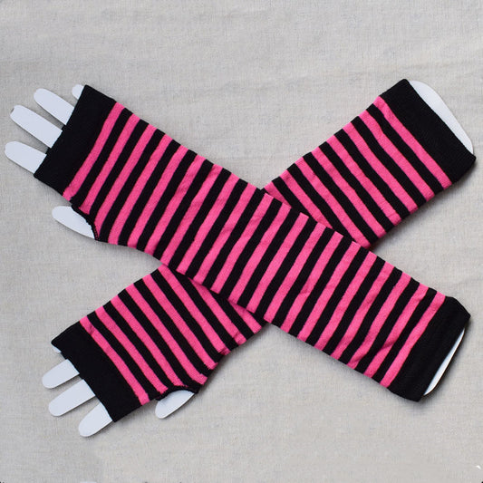 Cute knitted fingerless half finger gloves