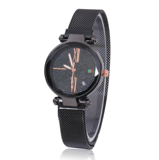 cross-border explosion models Milan magnets starry sky calendar magnet watch fashion Europe and the United States with a quartz watch