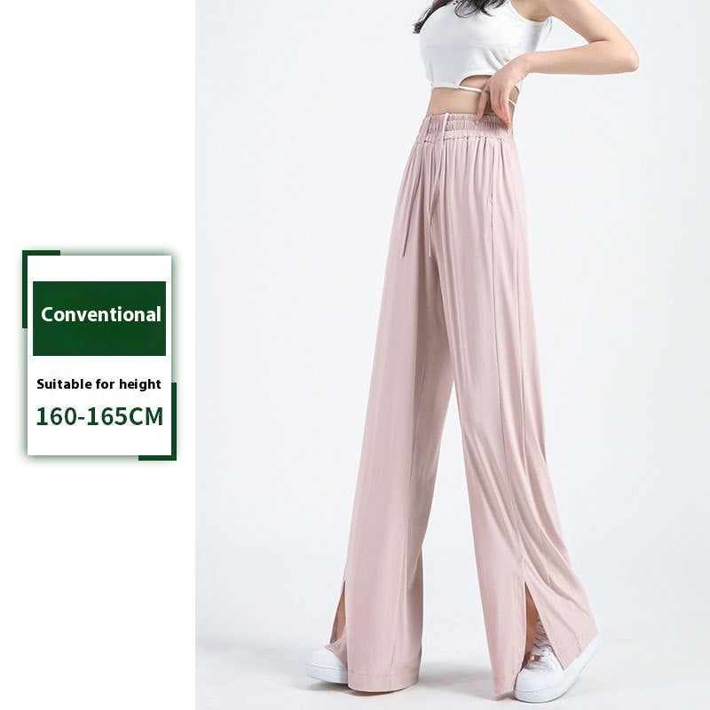 High Waist Drooping Straight Wide-leg Pants Versatile Slimming Loose