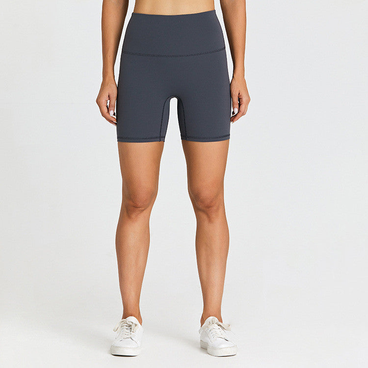 Exercise Without Embarrassment Feel Naked, Scrub And Wear Tight High-waist Yoga Shorts