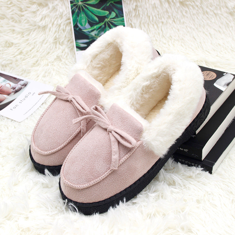 Winter Female Home Couple Indoor Push Slippers