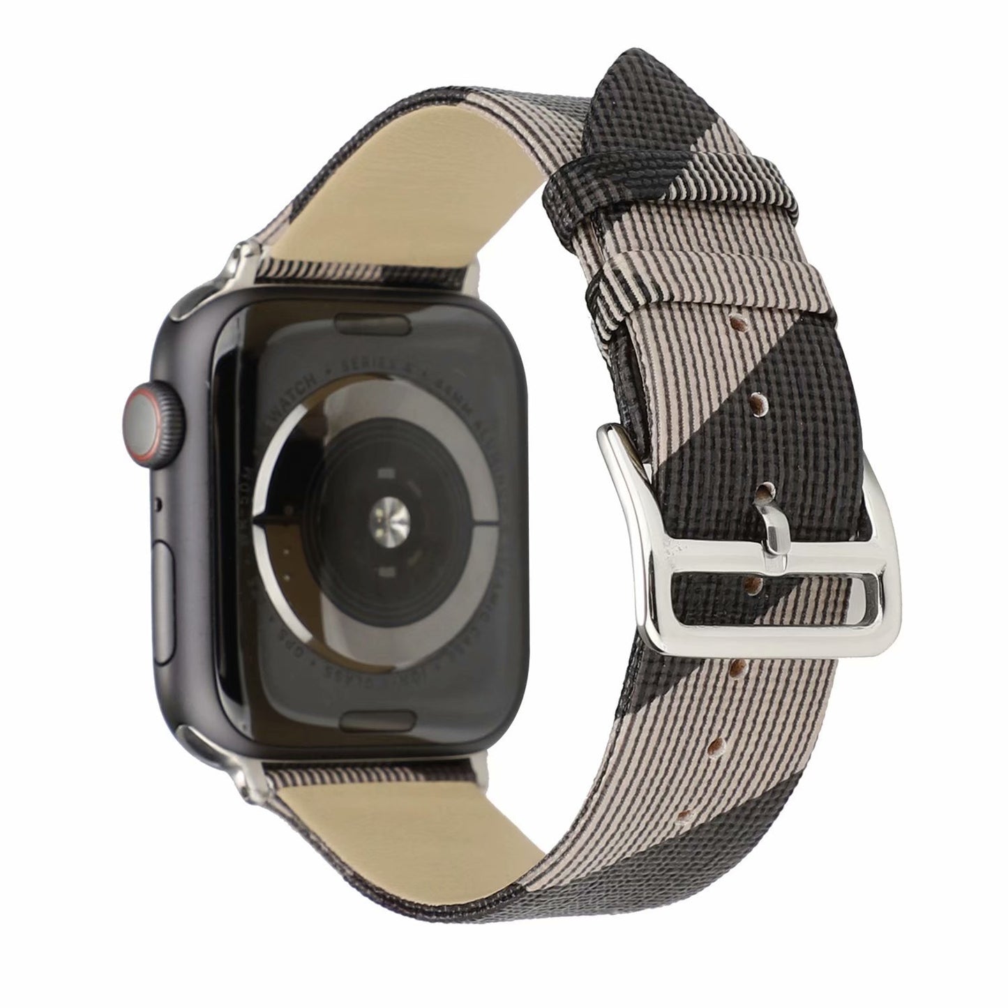 Fashion Light Luxury Leather Check Strap