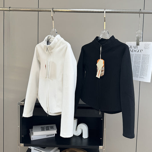 Women's Double Faced Fleece Thermal Cardigan Coat