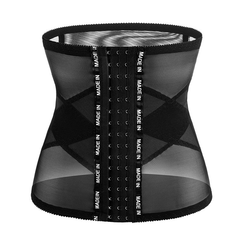 Mesh cross elastic waistband