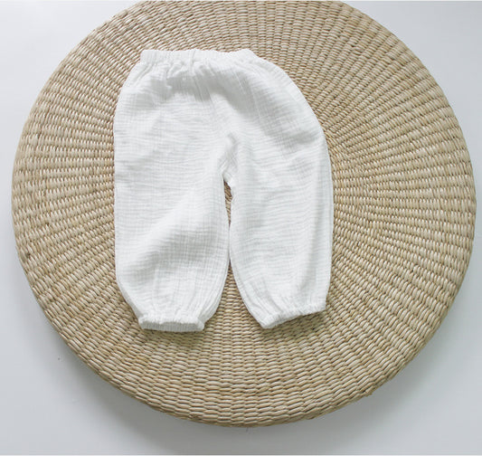 Children's clothing solid color mosquito pants