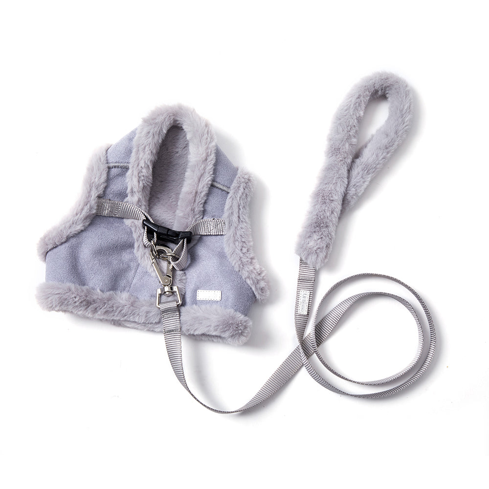 Cute rabbit fleece adjustable dog leash for small and medium-sized dogs
