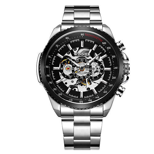Calendar men's automatic mechanical watch steel belt