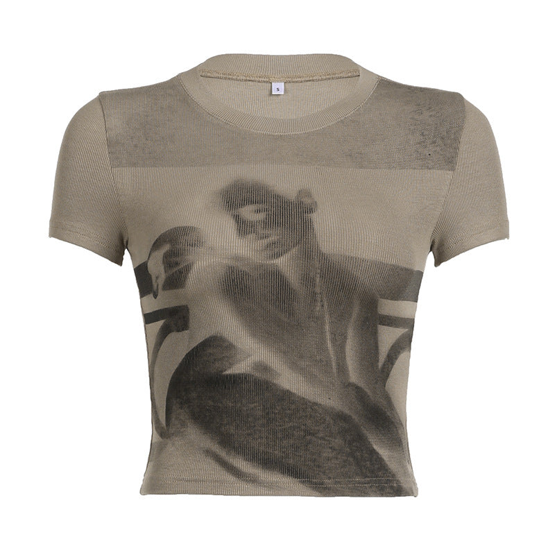 Women's Short Figure Flattering Short Sleeve Top