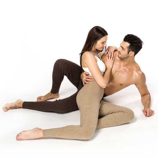 Women's slim-fit, warm-fitting cashmere leggings