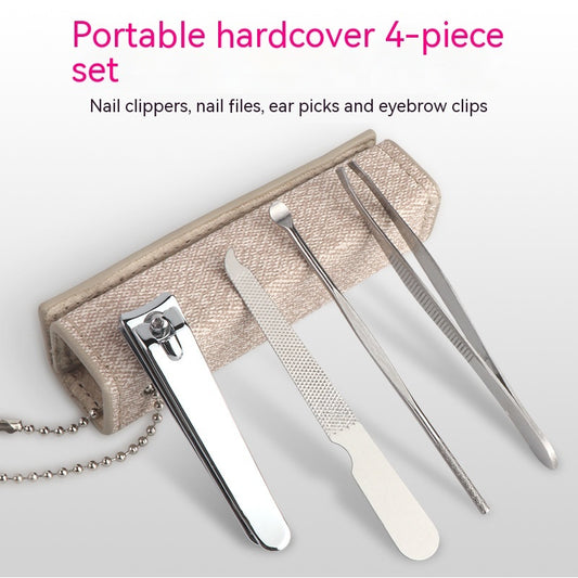 Flerfarvet Bærbar Manicuresæt Manicureværktøj