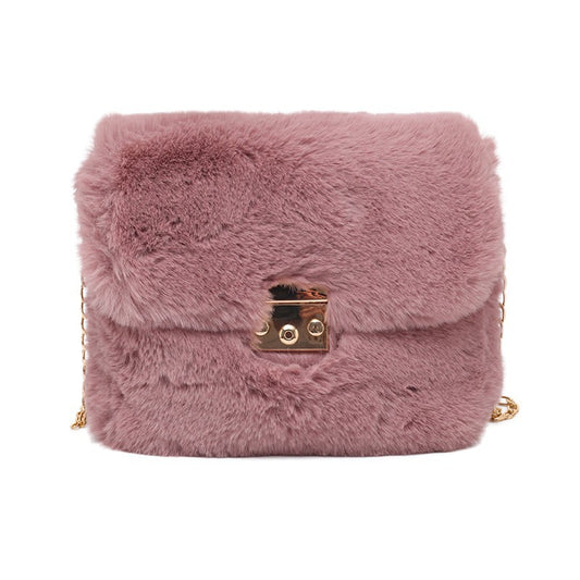 Women's Fashion Plush One-shoulder Crossbody Bag