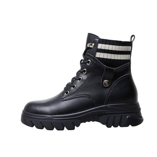 Fashionable Thick Bottom Inner Increase Martin Boots