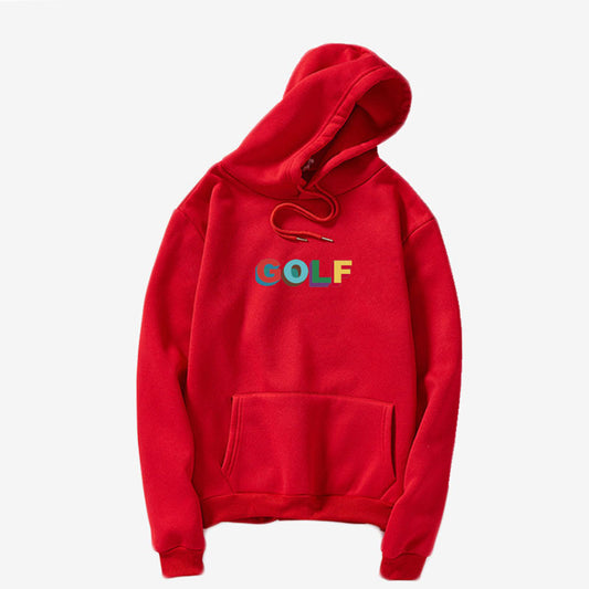 Hooded sweatshirt COLF print Harajuku style