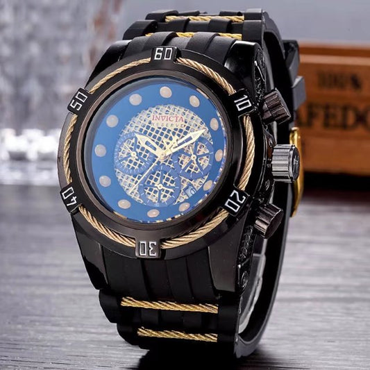 Stort urskive fuld funktion quartz herreur