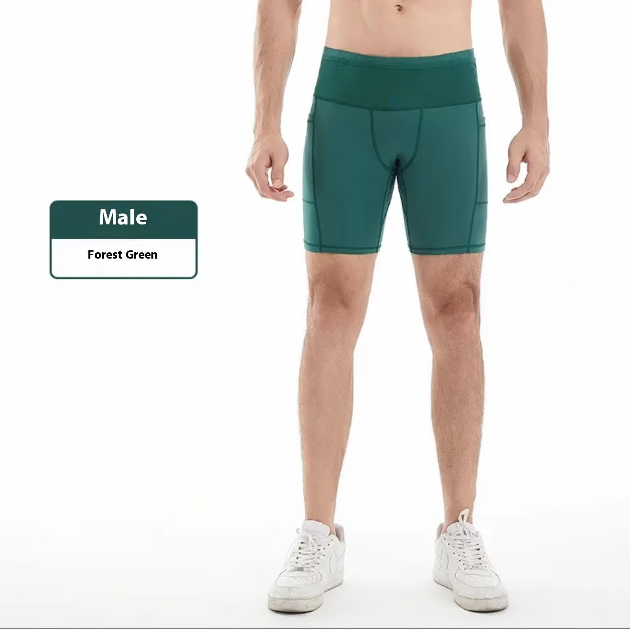 Løbeshorts til mænd og kvinder, samme firepunkts, sport hurtigttørrende kompressionsbukser
