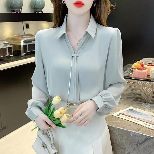 New Stylish Chiffon Blouse For Women Korean Style