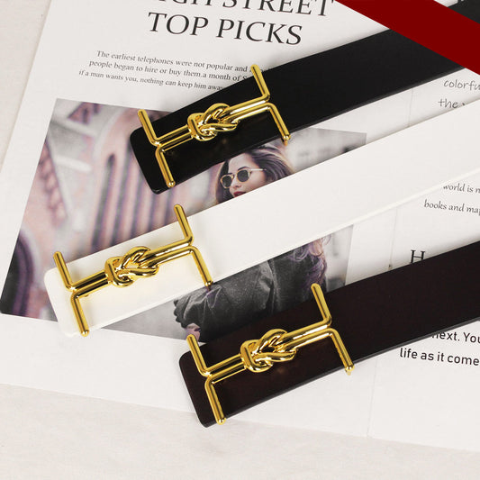 Women's Fashion Leather Decorative Wide Belt