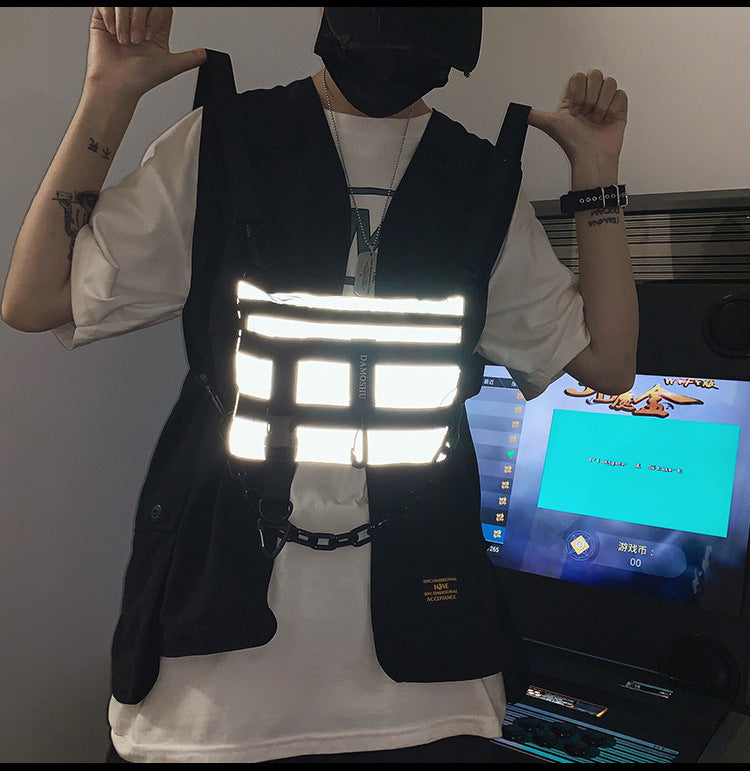 Personalized Hip-hop Shoulder Bag Multifunctional Dual-use Backpack