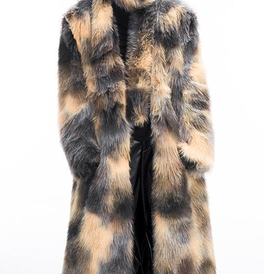 Autumn And Winter Light Luxury Mink-like Chic Overcoat