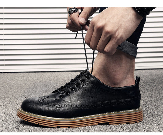 Men's carved brogues