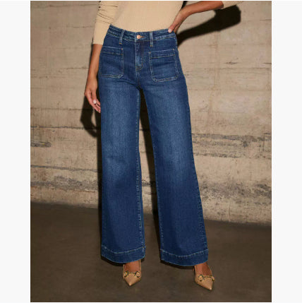 Fashion Retro All-match Straight-leg Trousers Women