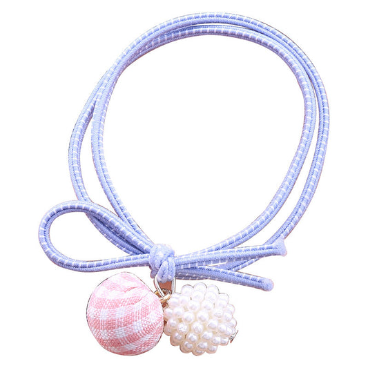 Hand-knotted gingham ball head rope