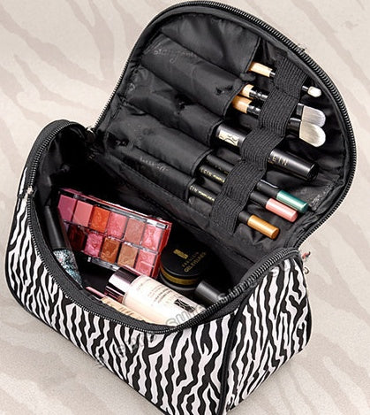 Korean Version Of The New Fashion Cosmetic Bag Zebra Bag Portable Cosmetics Ingot Package