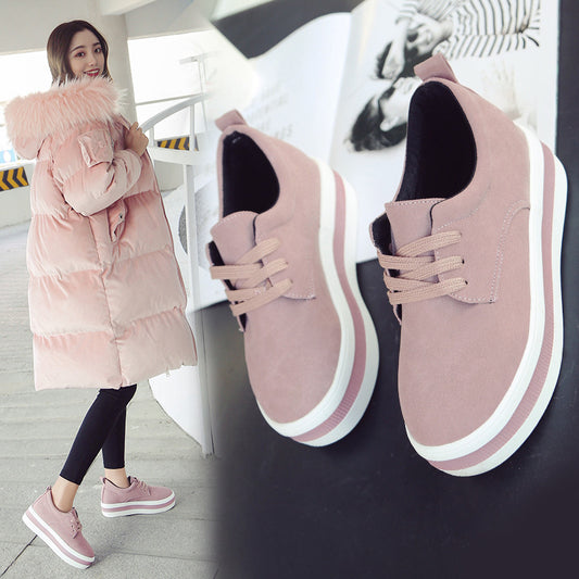All-match Korean Style Increased Casual Student Breathable Shoes