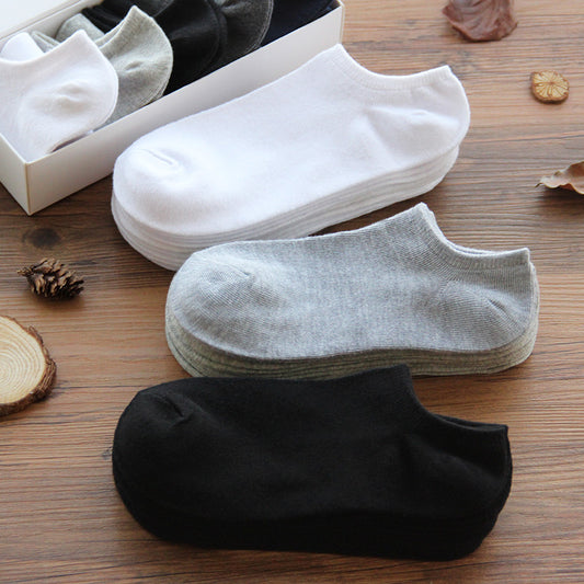 Middle and high grade cotton solid color sock