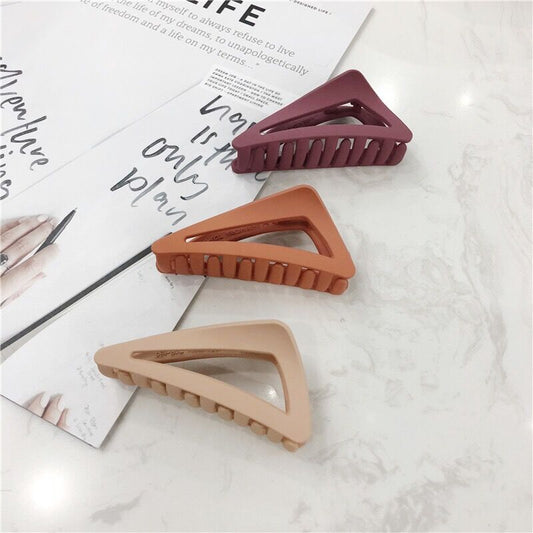 Retro ins wind frosted texture color plastic hairpin new