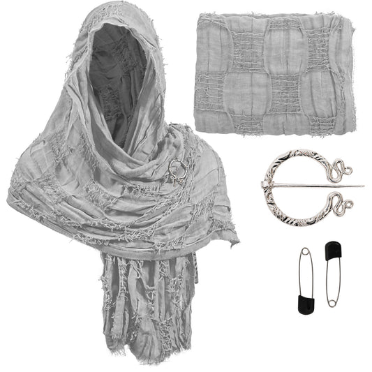 Old Four Seasons Beggar Style Cotton And Linen Shawl