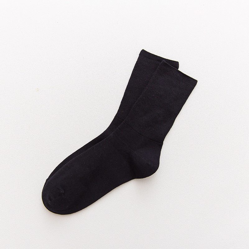 Candy color college wind pile socks