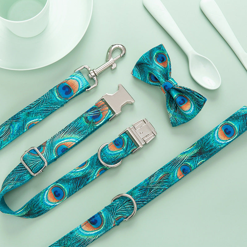 Custom Lettering Dog Collar Print Personality Suit