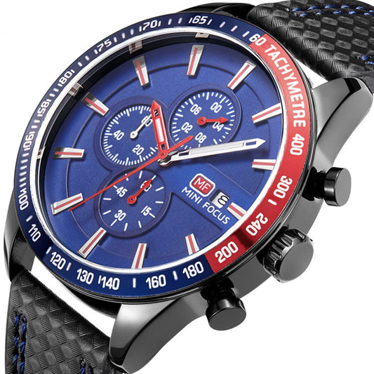 MINIFOCUS calendar quartz watch