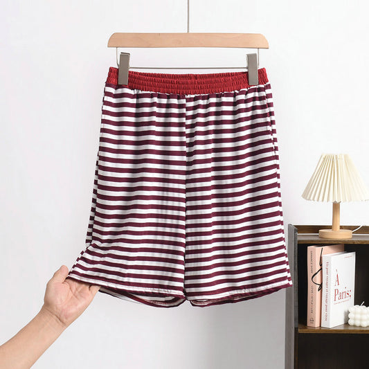 Japanese-style Loose-fitting Wearable Large-size Bit-cotton Loungewear Pants
