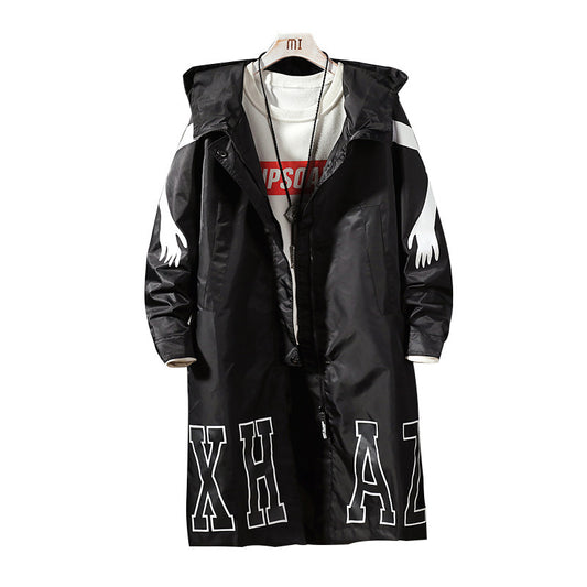 Tiantaifeng original large size men's autumn long windbreaker