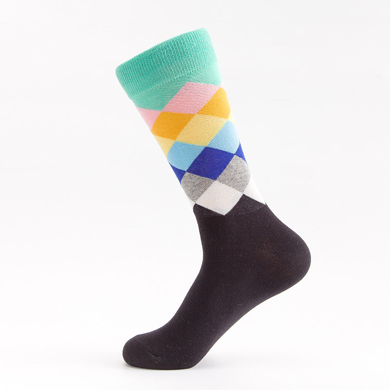Shaping Sweat Absorbing And Deodorant Men's Trendy Long Hip Hop Cotton Socks