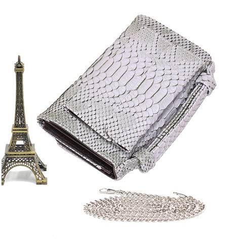 New snake pattern clutch bag handbag chain shoulder Messenger bag wallet ladies long section