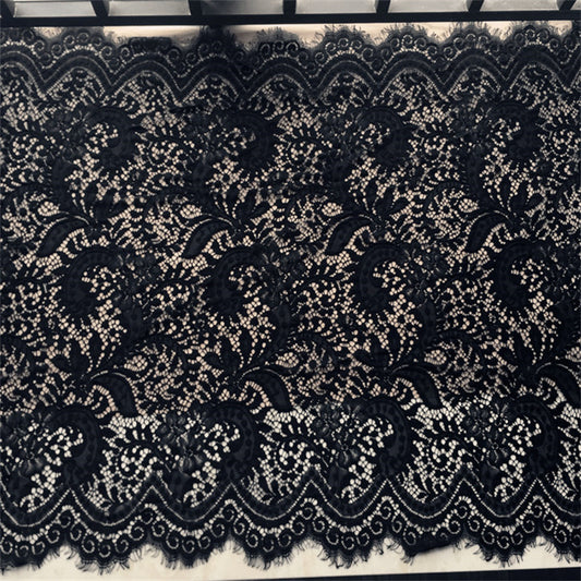 Embroidery Hollow Lace Skirt Hem Fabric
