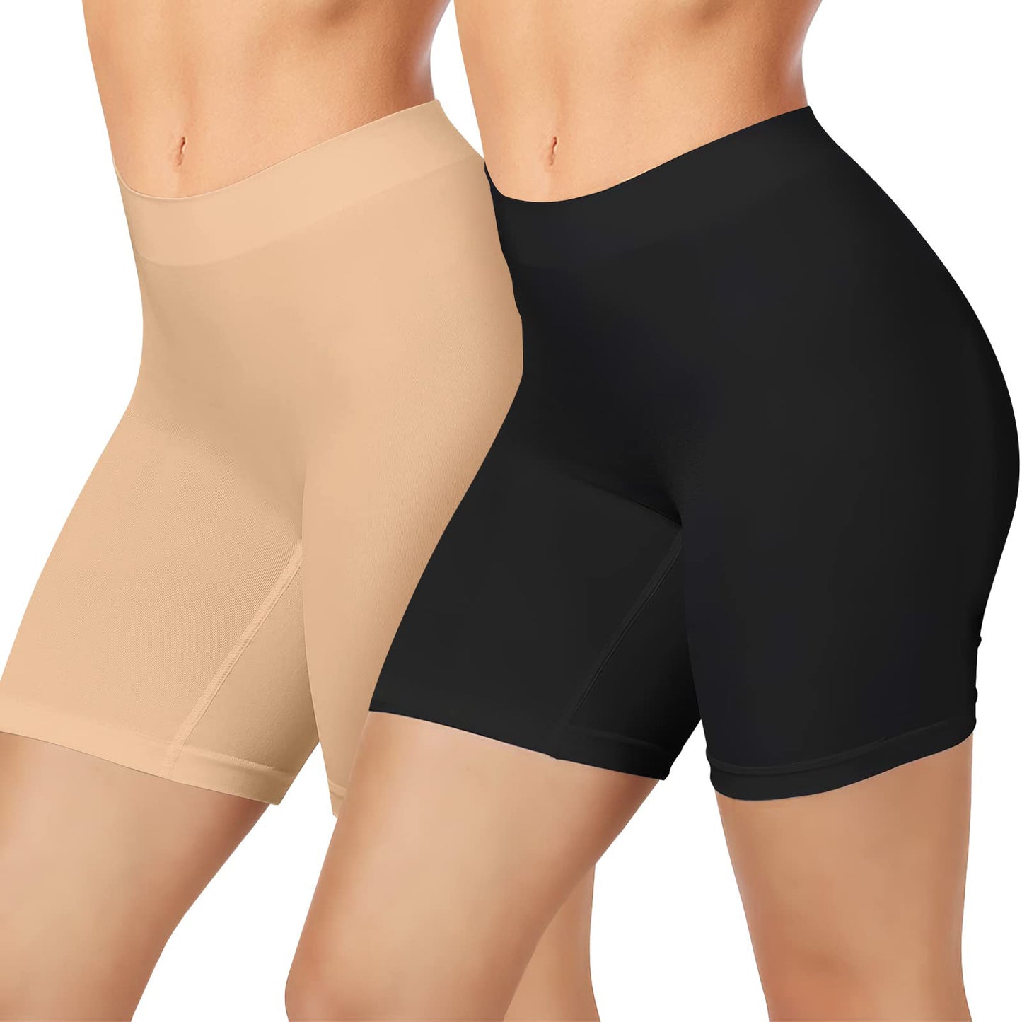 Højtaljet Mavekontrol Sømløse Leggings Dame Plus Size Sports Sikkerhedsbukser Anti-gennemsigtig