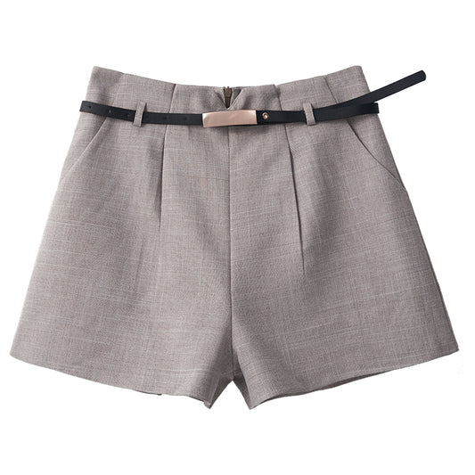 Women's Loose And Slim High Waist A-line Suit Shorts