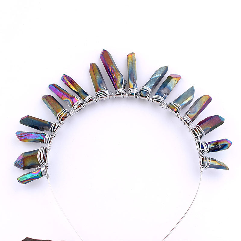 Wish Headdress Punk Style Natural Stone Hand-wound Crystal