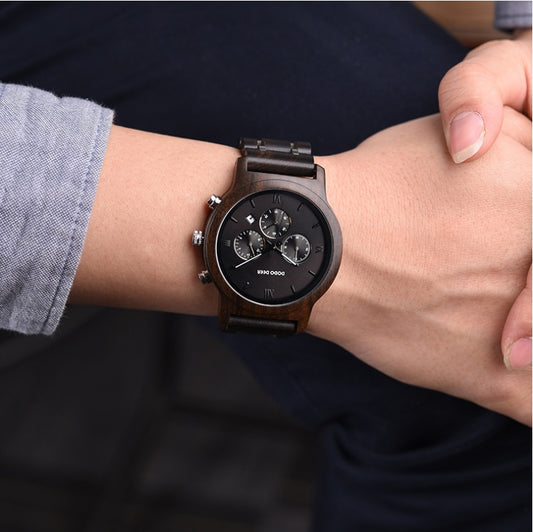 Three-eye six-needle watch